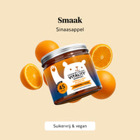 Bears with Benefits Catch of the Day Vitality Support – vegan gummies met Omega 3 DHA uit algenolie in sinaasappelsmaak, DHA 50 mg, vitamine C 20 mg en vitamine E 1,8 mg, 45 stuks, suikervrij en vegan