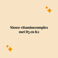 Bears with Benefits Hey Sunshine Sun Vitamin – tekstafbeelding voor gummies met vitamine D3 en vitamine K2 met tekst: Nieuw vitaminecomplex met D3 en K2