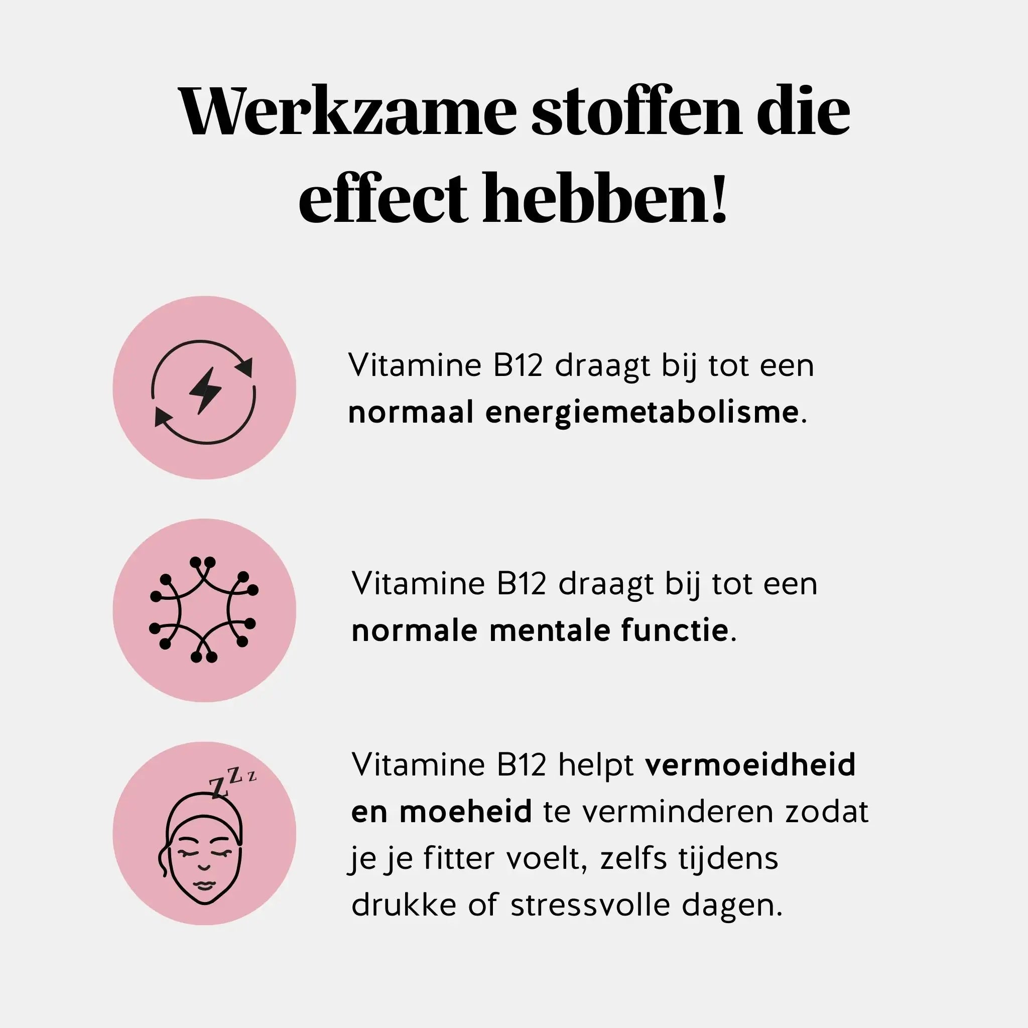 Vitamine B12 ondersteunt energiemetabolisme, mentale functies en vermindert vermoeidheid l Bears with Benefits