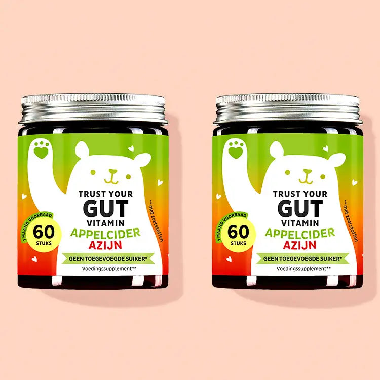 De Trust your Gut vitamines met appelciderazijn van Bears with Benefits als 2 maanden kuur.