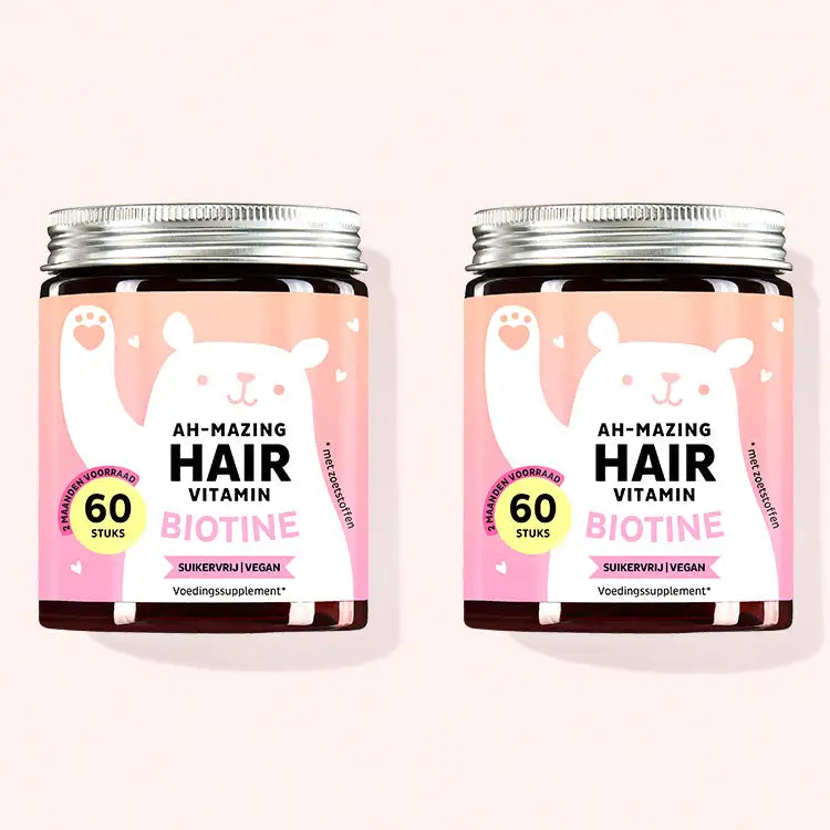 Bespaar 10% op onze 2-pack van Biotin Bears Ah-Mazing Hair