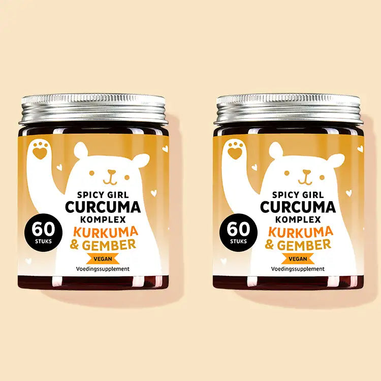40 daagse kuur Spicy Girl kurkuma complex van Bears with Benefits met appelciderazijn