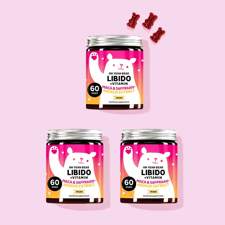De Oh Yeah Libido Vitamines met Maca van Bears with Benefits als 60 dagen kuur.